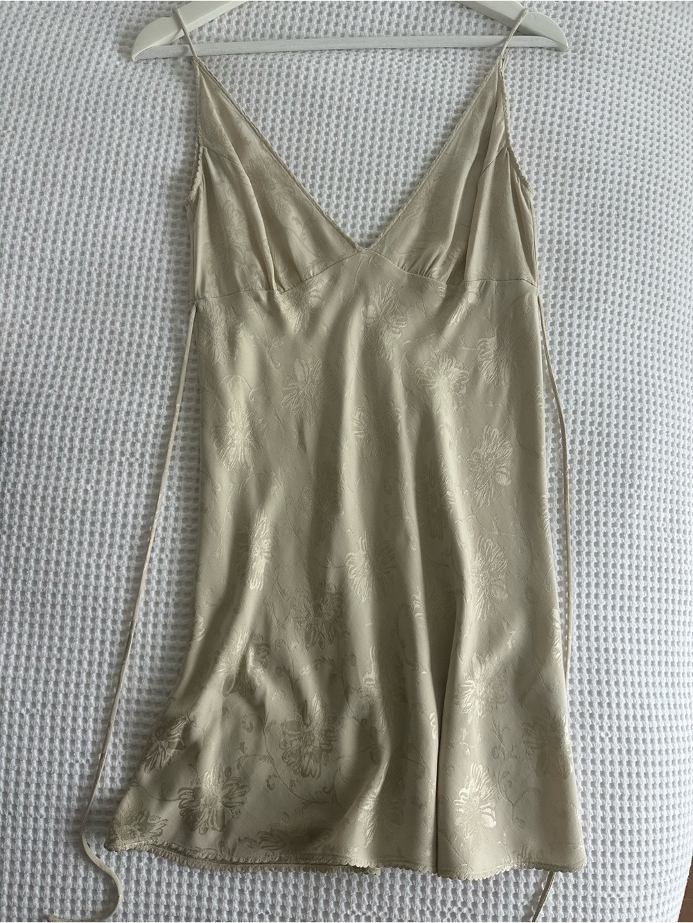 Silky Cream Slip Dress